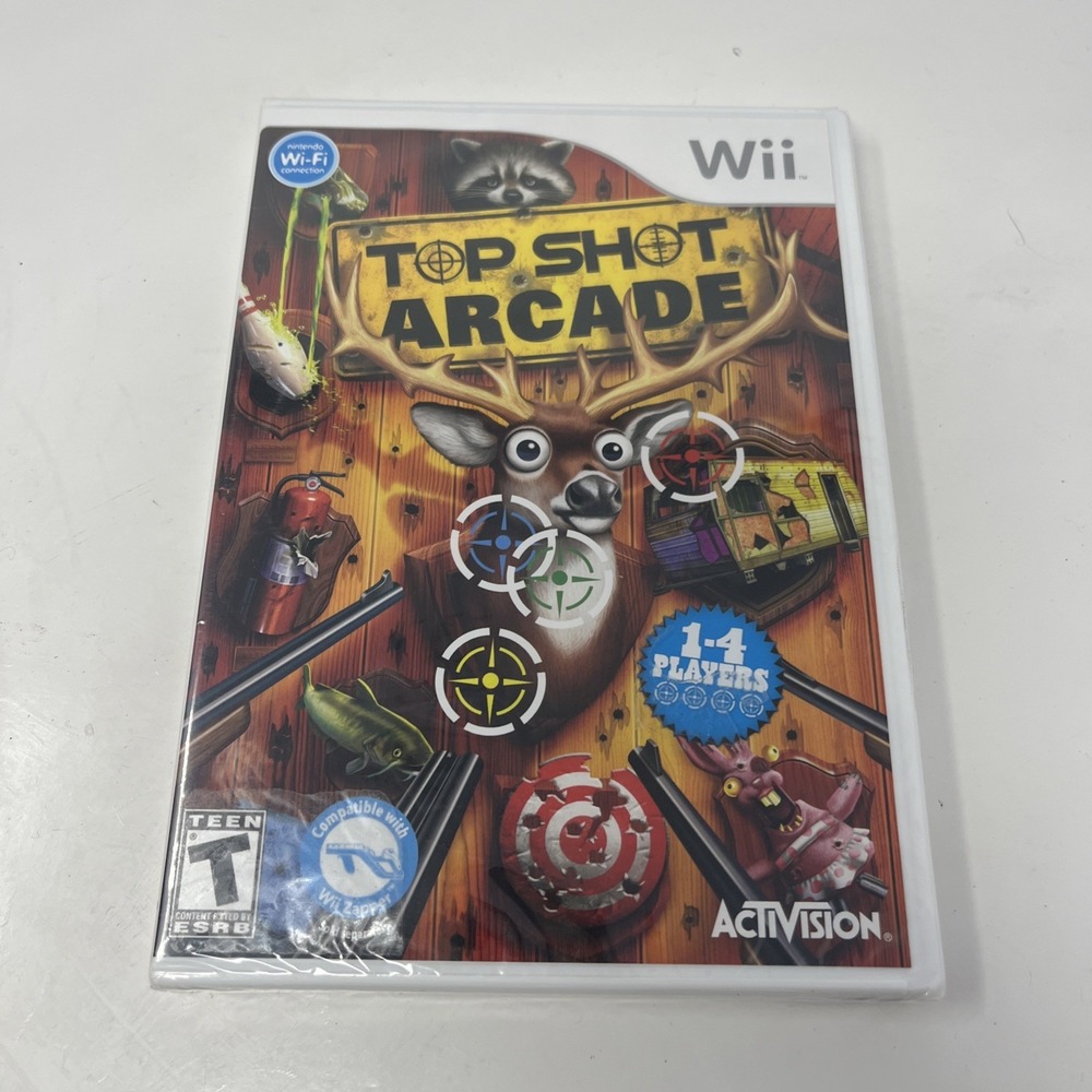 Top Shot Arcade Nintendo Wii 2011 Activision Classics Hunting Game New Sealed